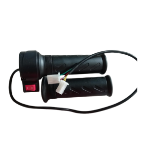 Electric vehicle throttle handle with forward reverse switch and wiring