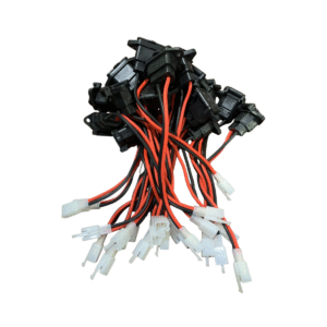 Electric scooter power switch wiring harness connector cables