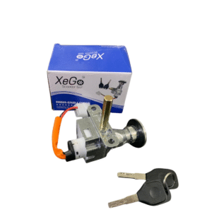 Electric scooter ignition lock set with keys and wiring