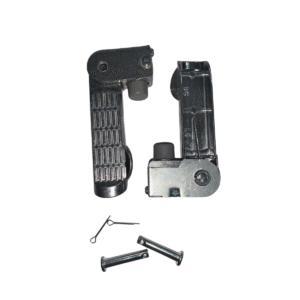 Electric scooter metal folding footrest pedal assembly