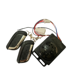 Electric scooter anti-theft alarm system with dual remote keys