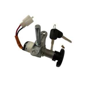 Electric scooter ignition switch lock with keys and wiring connector