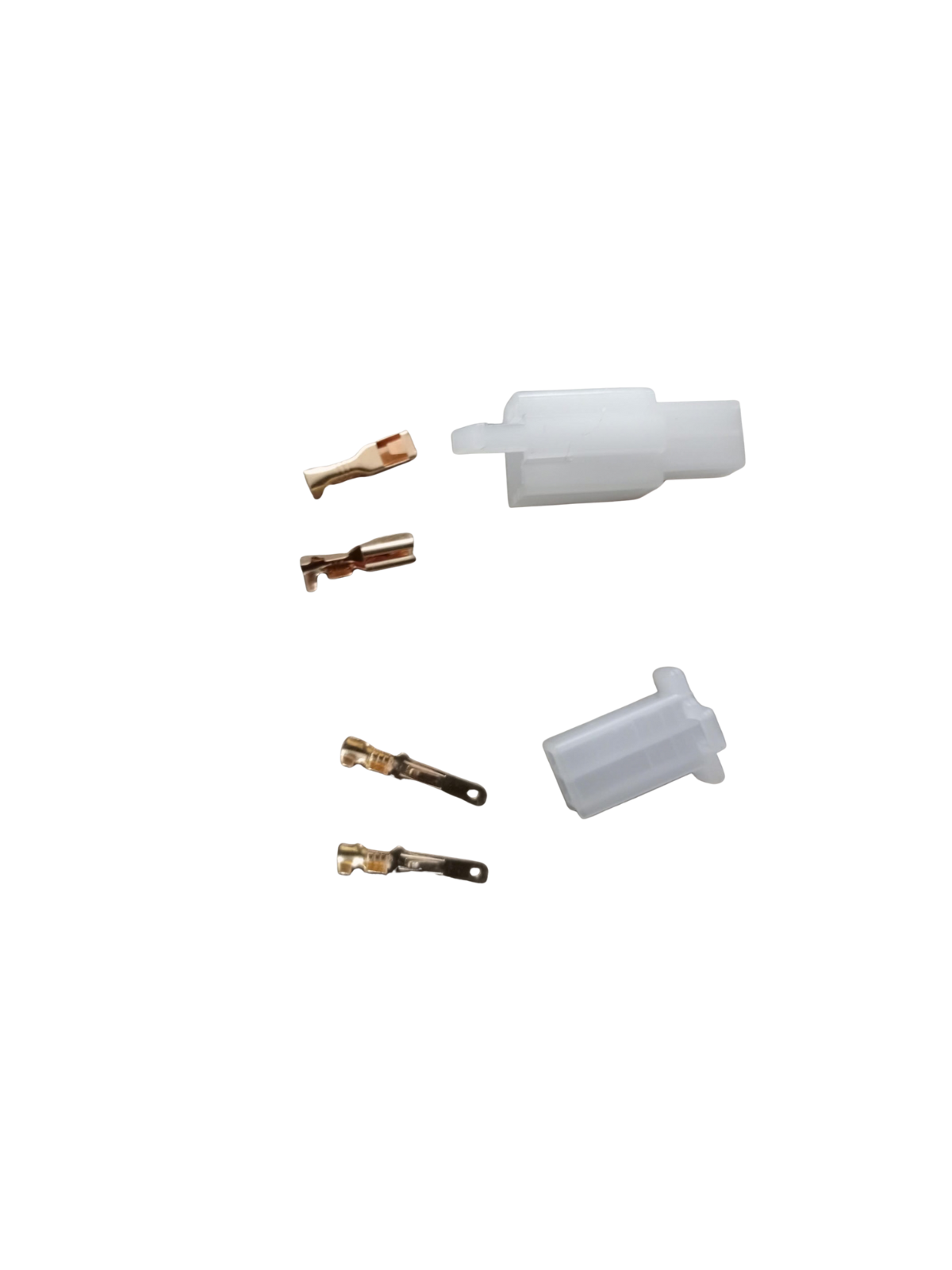 2 pin coupler connector with brass terminals for EV wiring