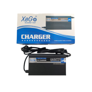 Lithium charger 48V 6A aluminium body for electric scooter